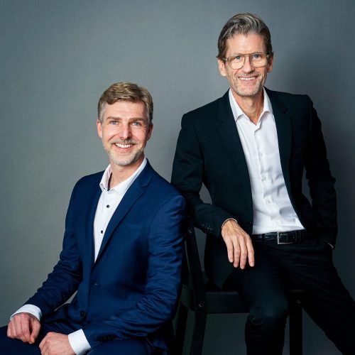 AIQURIS co-founders Dr Martin Saerbeck (left) and Dr Andreas Hauser (right)